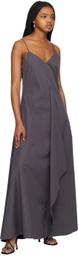 BITE Gray Crisp Midi Dress
