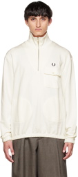 Fred Perry Off-White Embroidered Sweater