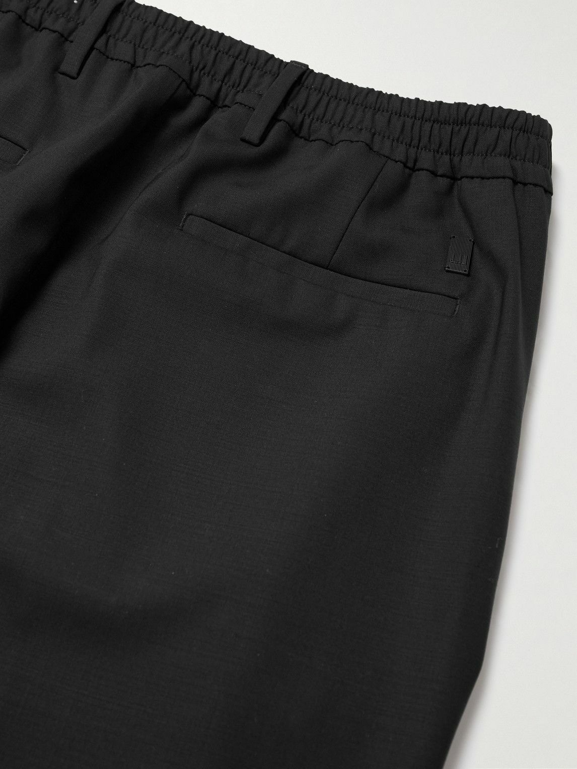 Dunhill - Slim-Fit Tapered Virgin Wool-Blend Trousers - Black Dunhill