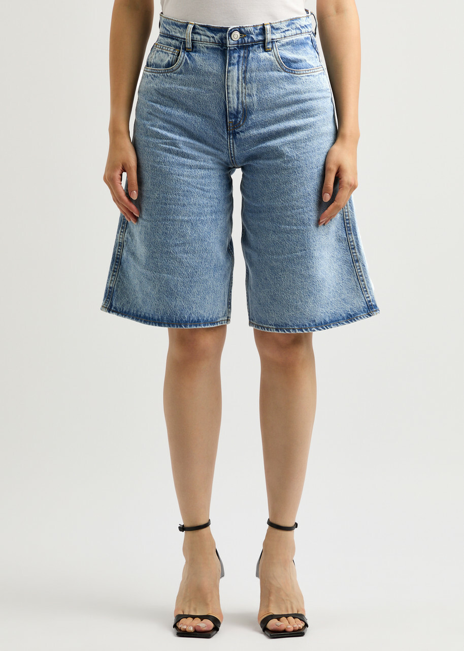 Coperni Denim Shorts Light Blue