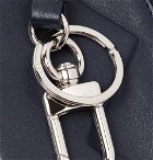 Moncler - Embossed Leather Zipped Cardholder - Men - Navy