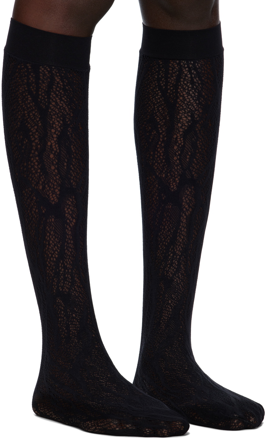 Wolford Black Snake Socks Wolford