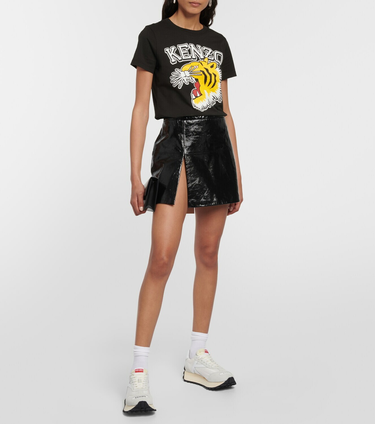 【Kenzo】 Kenzosmile Runスエードスニーカー Kenzo Kenzosmile Run suede sneakers Kenzo