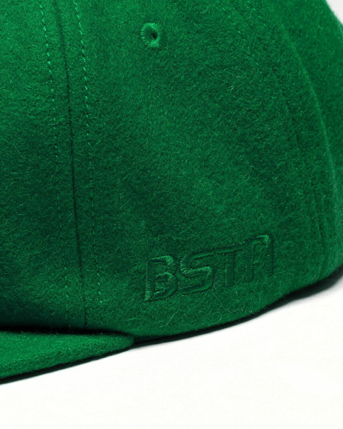 Bstn Brand Logo Wool Cap Green - Mens - Caps