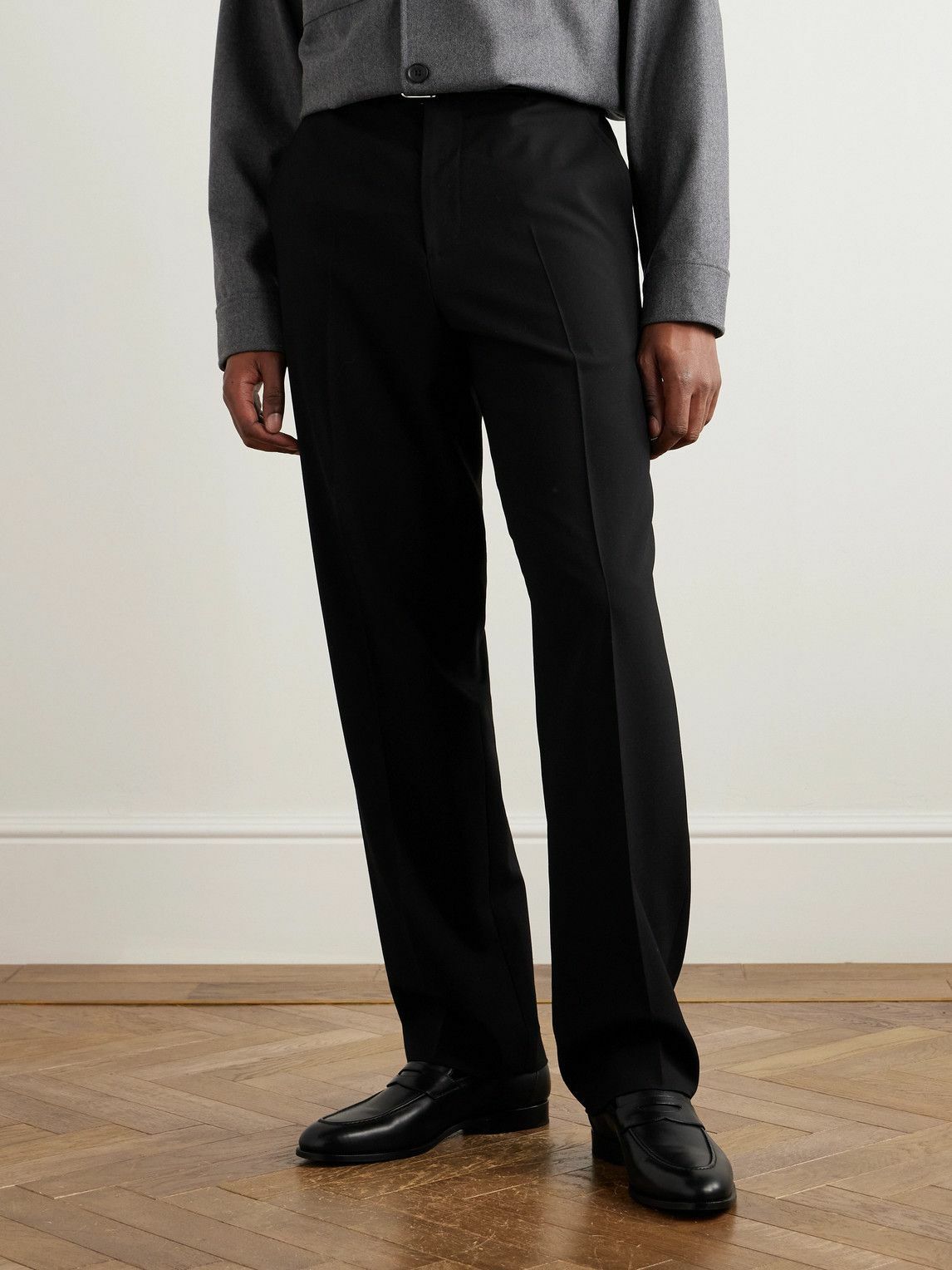 Loro Piana - Sergio Walk Leather Penny Loafers - Black Loro