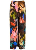 Stine Goya Floral-print Matte Satin Trousers Multicoloured