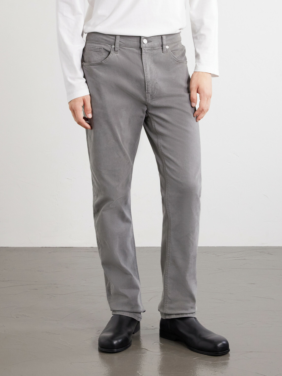FRAME - Modern Straight Lyocell-Blend Jeans - Gray