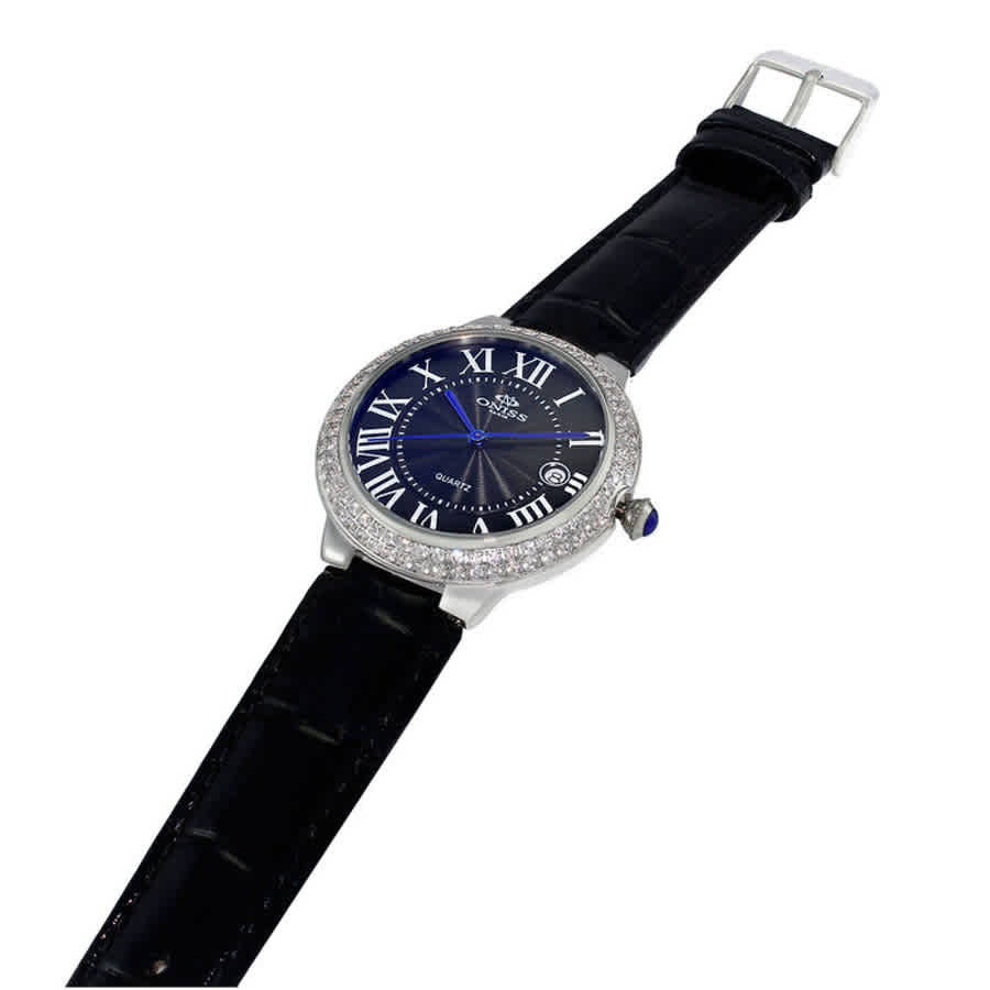 Oniss ON3322-L Quartz Crystal Black Dial Ladies Watch ON3322-L/BK