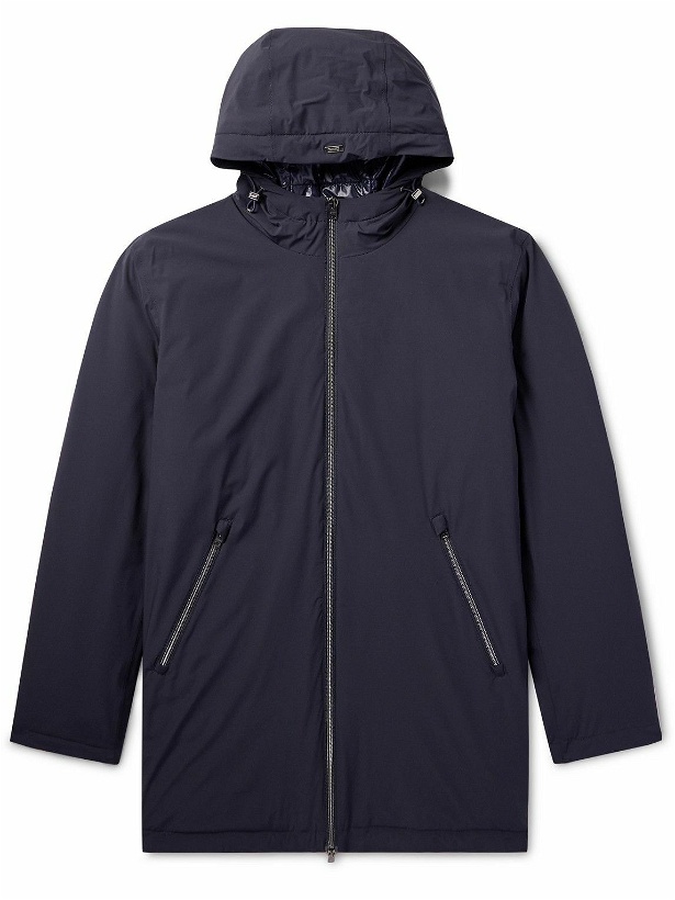 Photo: Herno - Hooded Padded Shell Parka - Blue