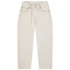 Ordinary Fits Men's 108 Loose Ankle Denim Jeans in Ecru One Wash