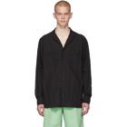 Valentino Black Pleated PJ Shirt