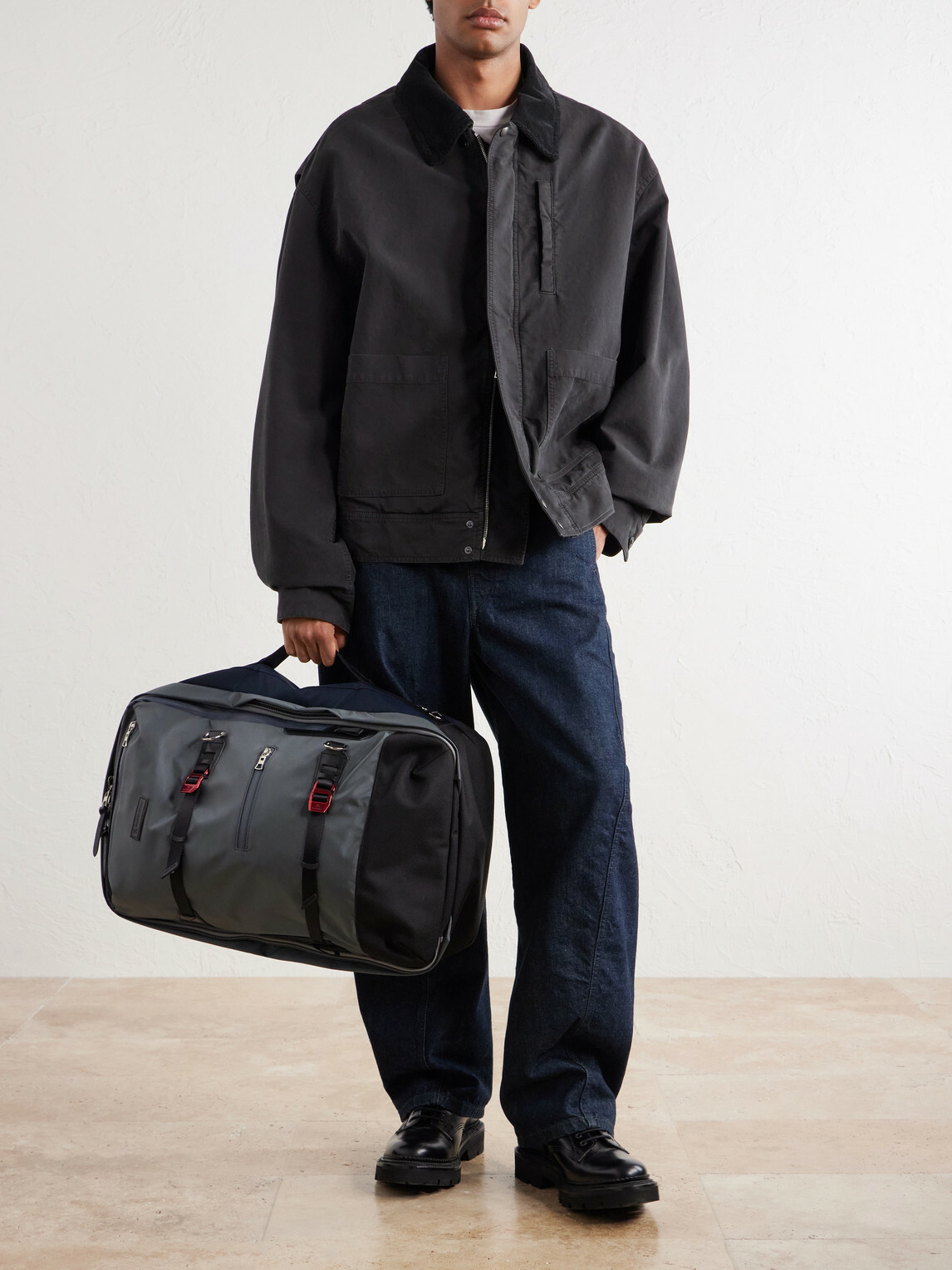Master-Piece - Potential 3Way Convertible Leather and Canvas-Trimmed CORDURA® MasterTeX Backpack