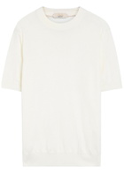 Aurélien Knit Merino Wool T-shirt Ivory