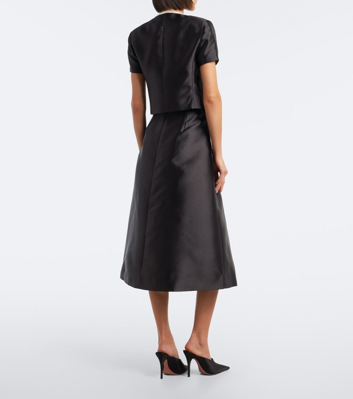 Simkhai Vexa satin midi skirt