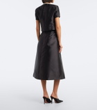 Simkhai Vexa satin midi skirt