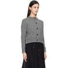 sacai Gray Wool Knit Cardigan