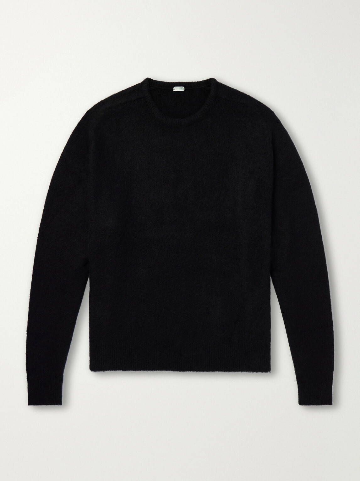 A.PRESSE - Brushed Cashmere Sweater - Black