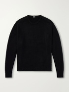 A.PRESSE - Brushed Cashmere Sweater - Black