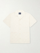 Drake's - Camp-Collar Linen Shirt - Neutrals