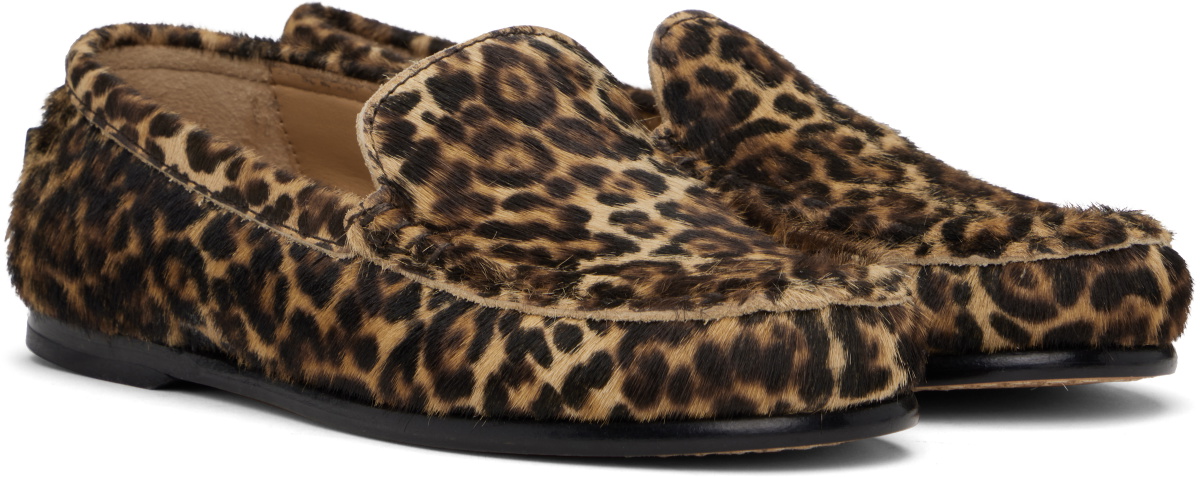 A.P.C. Black & Tan Swan Loafers