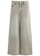 House OF Sunny Lace-up Wide-leg Jeans Grey