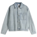 MKI Men's Twisted Weave Trucker Jacket in Bleach Wash