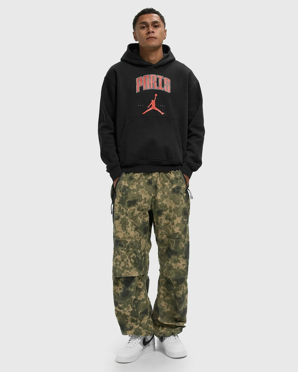 Jordan PARIS CITY HBR FLC PO Black Mens Hoody