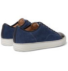 Lanvin - Cap-Toe Suede and Patent-Leather Sneakers - Blue