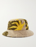 JW Anderson - Logo-Appliquéd Fleece Bucket Hat - Multi