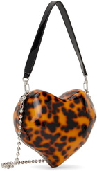 SIMONMILLER Orange & Black Molded Heart Bag