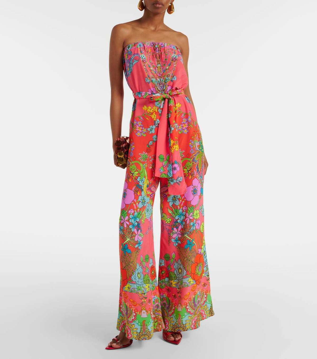 Camilla Windmills and Windflowers floral silk jumpsuit