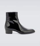 Saint Laurent - Wyatt patent leather ankle boots