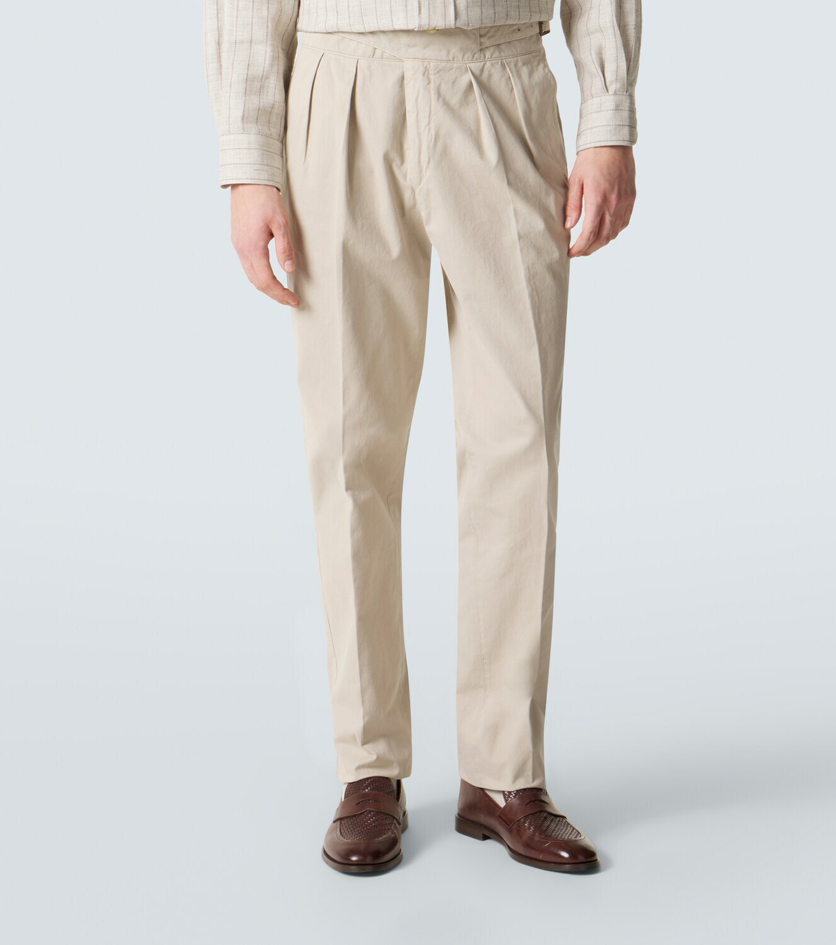 Rubinacci Manny cotton twill tapered pants