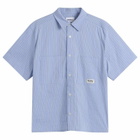 Butter Goods Men's Vertical Stripe Shirt in Sky Blue