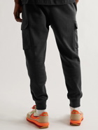 Nike - Sportswear Club Slim-Fit Tapered Cotton-Blend Jersey Cargo Sweatpants - Black