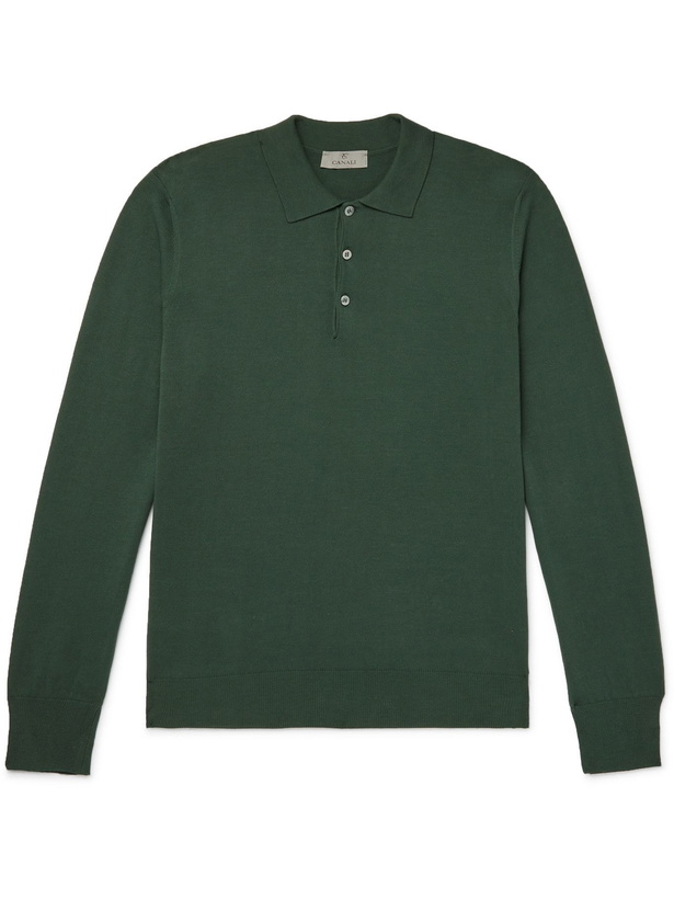 Photo: CANALI - Cotton Polo Shirt - Green