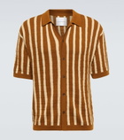 King & Tuckfield - Striped virgin wool bowling shirt