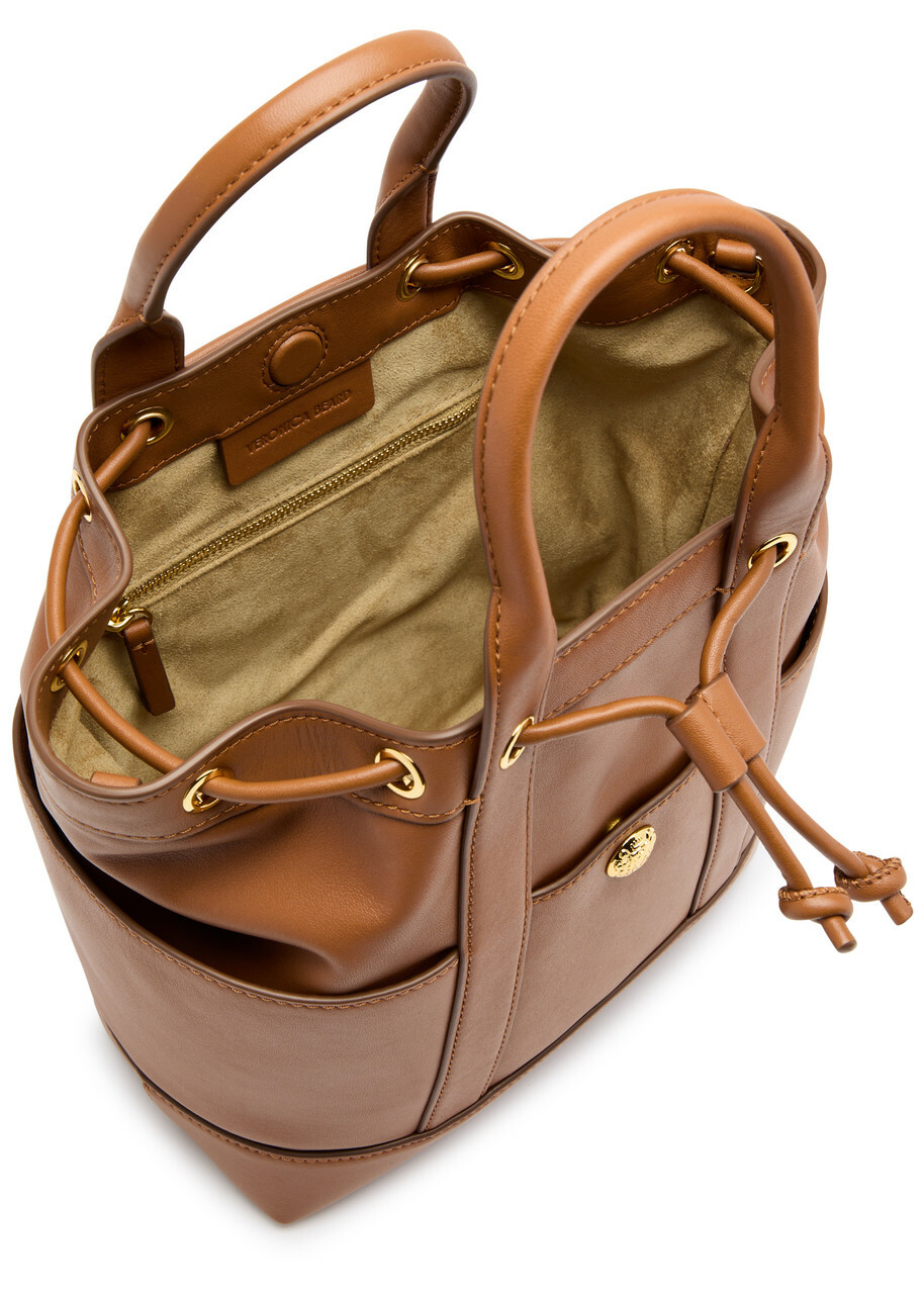 Veronica Beard Goody Leather Bucket bag - Brown - One Size