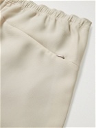 Needles - Satin-Trimmed Tech-Jersey Bootcut Trousers - Neutrals
