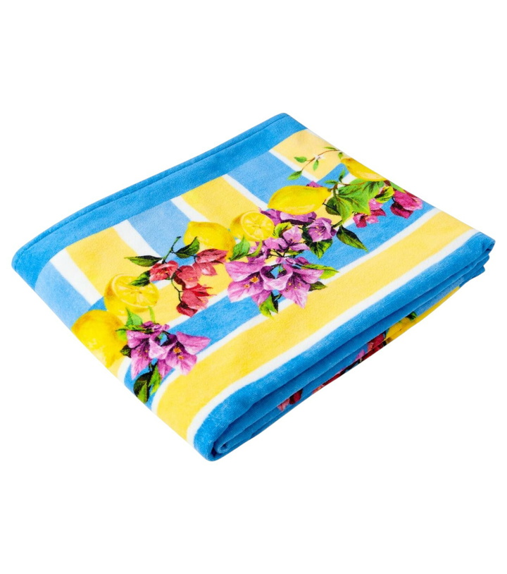 Photo: Dolce&Gabbana Casa Taormina cotton terry beach towel
