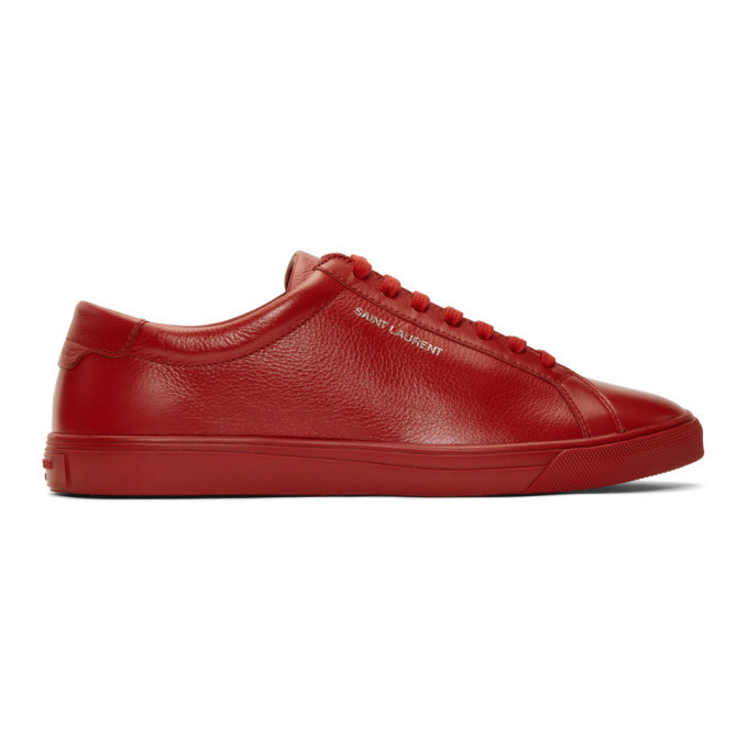 Photo: Saint Laurent Red Andy Sneakers