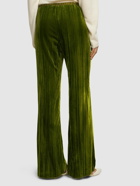 FORTE_FORTE Plissè Velvet Flare Pants