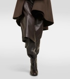 Lemaire Over-the-knee laced leather boots
