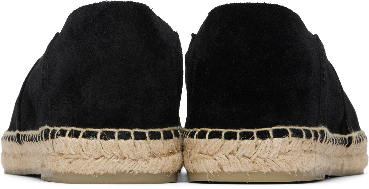 TOM FORD Black Perforated Suede Barnes Espadrilles