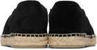 TOM FORD Black Perforated Suede Barnes Espadrilles