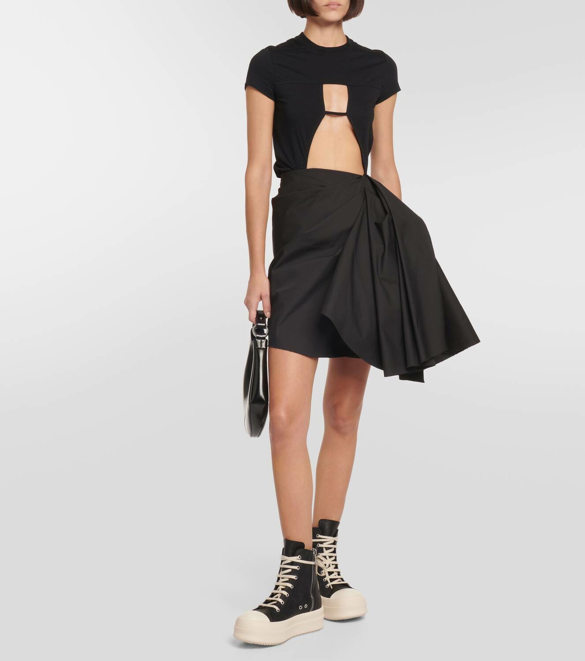 Rick Owens Bumper leather high-top sneakers