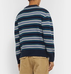 Howlin' - Extra Vagansa Striped Cotton-Blend Sweater - Blue