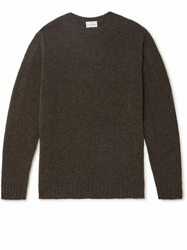 Photo: Kingsman - Shetland Virgin Wool Sweater - Brown