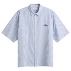 Edwin Men's Toledo Shirt SS in White/Blue