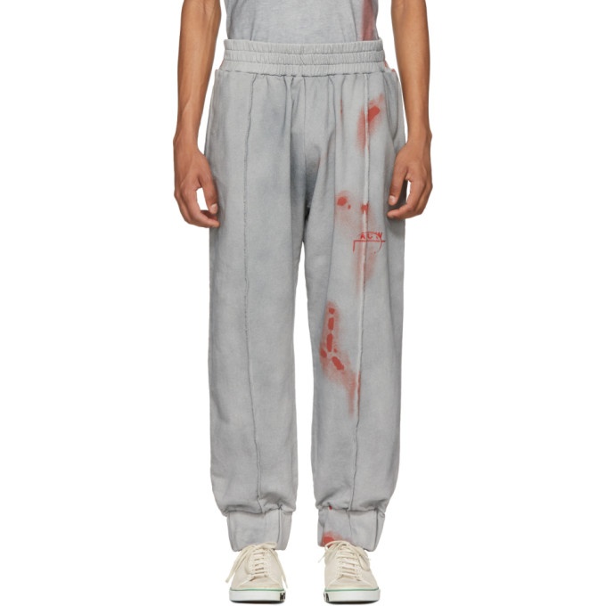 Photo: A-Cold-Wall* Grey and Red T2 Sweatpants